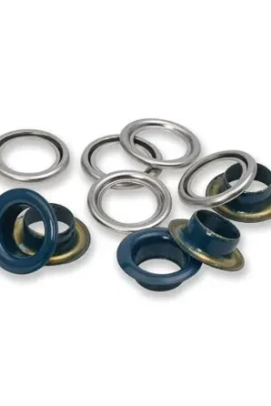 Occhielli e rivetti - 20 occhielli con rondelle blu navy - 11 mm - Prym Subito Disponibile