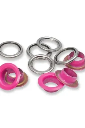 Occhielli e rivetti - 20 occhielli con rondelle rosa - 11 mm - Prym Compra Online