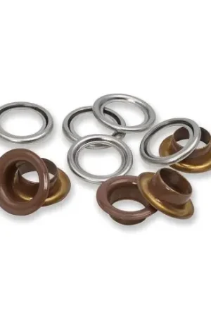 Occhielli e rivetti - 20 occhielli con rondelle marrone scuro - 11 mm - Prym Ordina Subito