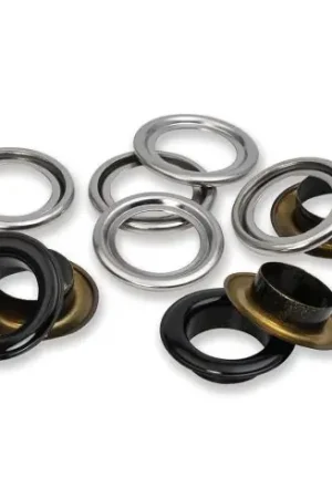 Occhielli e rivetti - 15 occhielli con rondelle nere - 14 mm - Prym Spedito Oggi