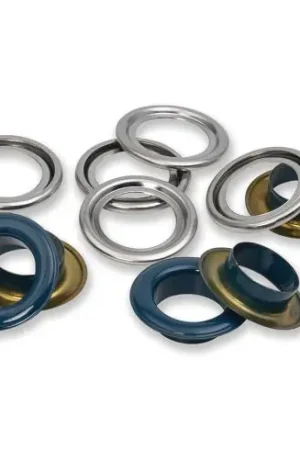 Prezzo Scontato Occhielli e rivetti - 15 occhielli con rondelle blu navy - 14 mm - Prym