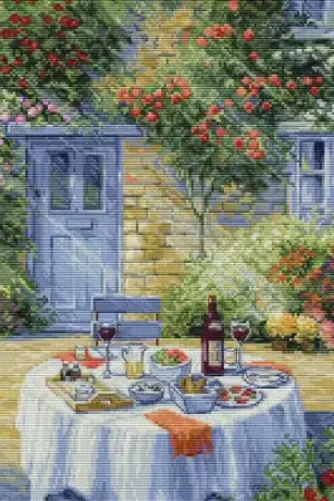 Offerta Del Giorno kit ricamo a punto croce - Giardino romantico - Luca-S