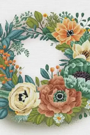 kit ricamo a punto croce - Fiori di primavera - Nova Sloboda Promozione Esclusiva