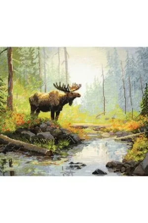 Prezzo Basso kit ricamo a punto croce - Mattina nel bosco - Merejka