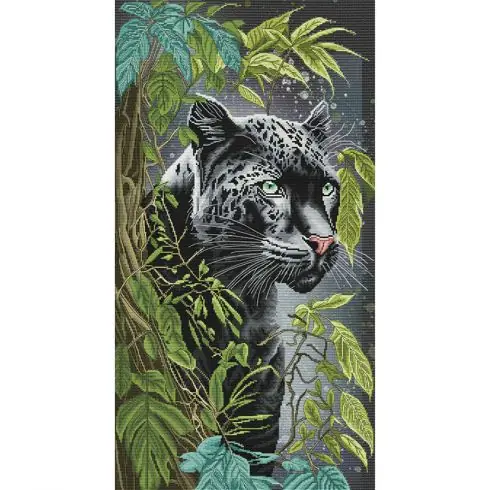 kit ricamo a punto croce - Regina del mondo selvaggio - Nova Sloboda Offerta Limitata