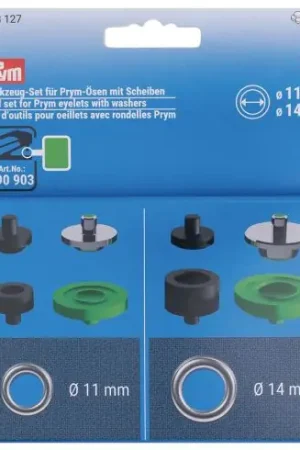 Accessorio cucito - Set di utensili per occhielli - 11 e 14 mm - Prym Esclusivo