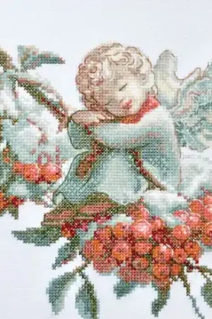 Consegna Rapida kit ricamo a punto croce - Angelo sognante - Aine