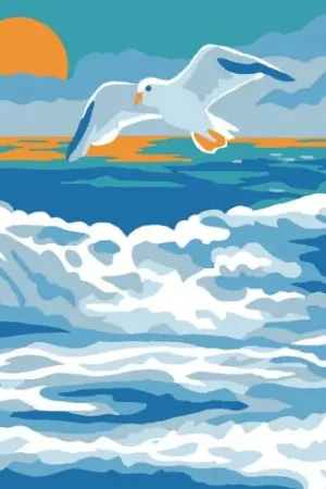 Occasione Imperdibile Kit di tela per bambini - gabbiano - Luc Créations