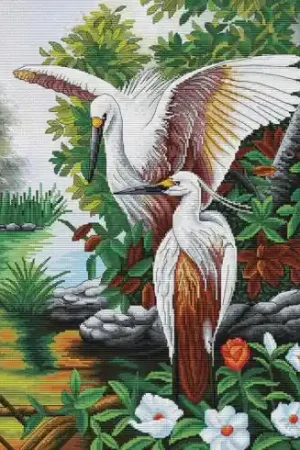 Esclusivo kit ricamo a punto croce - Sposi novelli - Nova Sloboda