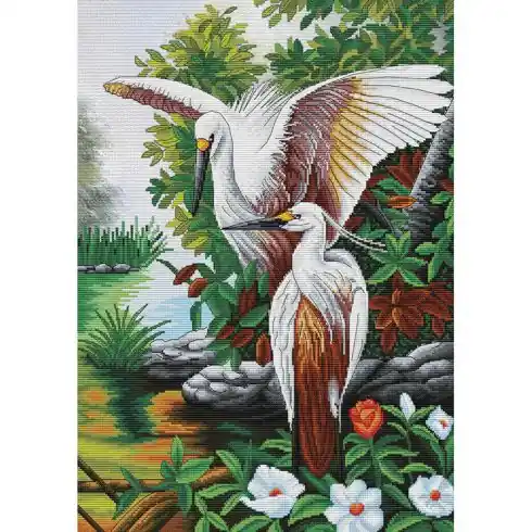 Esclusivo kit ricamo a punto croce - Sposi novelli - Nova Sloboda