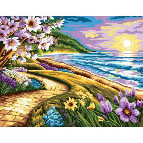 Prezzo Ridotto Canovaccio antico - Sentiero marittimo - Luc Créations