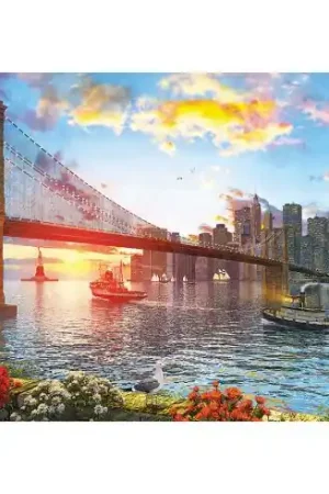 puzzle - Tramonto su New York - 1000 pezzi - Art Puzzle Offerta