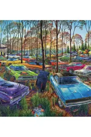 puzzle - Cimitero delle auto - 1000 pezzi - Art Puzzle Economico