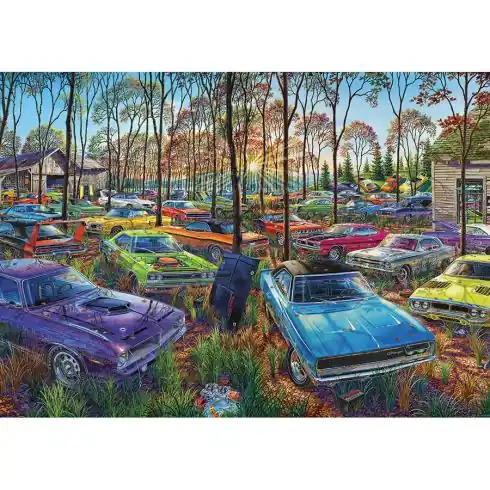 puzzle - Cimitero delle auto - 1000 pezzi - Art Puzzle Economico