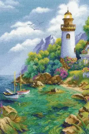 Offerta Speciale kit ricamo a punto croce - Porto tranquillo - Riolis