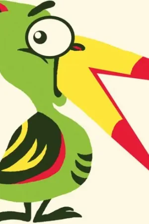 Kit di tela per bambini - Uccello - Luc Créations Affare