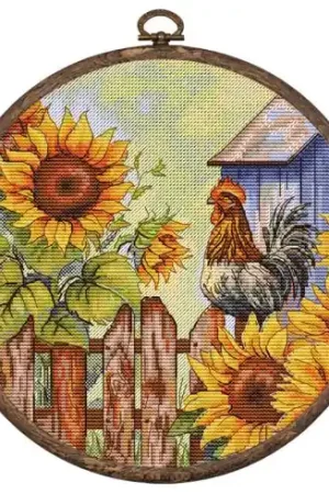 Scelto Dai Clienti Kit per ricamo a punto croce con tamburo - Il canto del gallo - Hobby Jobby