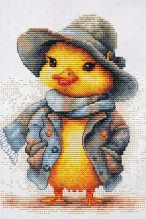 kit ricamo a punto croce - Detective Duck - Luca-S Prezzo Ridotto