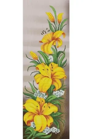 kit ricamo a punto croce - Gigli gialli - Nova Sloboda Popolare