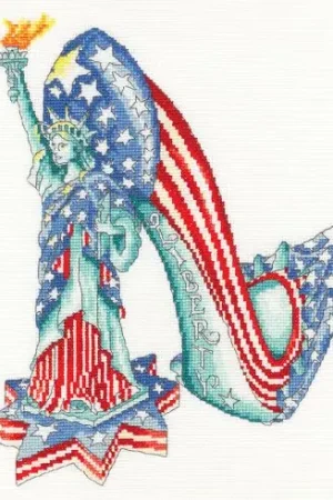 Reso Gratuito kit ricamo a punto croce - Libertà - Bothy Threads