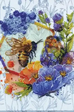 Kit di ricamo con perline - Miele di fiori - Abris Art Offerta Limitata