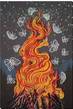 Nuovo Arrivo Kit di ricamo con perline - Danzare con il fuoco - Abris Art