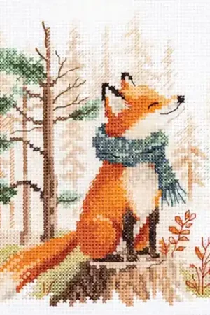 Esclusivo kit ricamo a punto croce - Racconti dalla foresta - Fox - Alisa