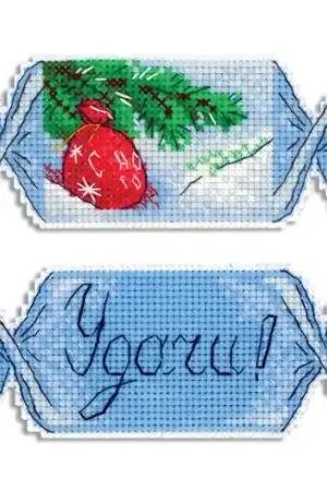 Kit di ornamenti da ricamare - Caramelle di Natale - MP Studia A Buon Prezzo