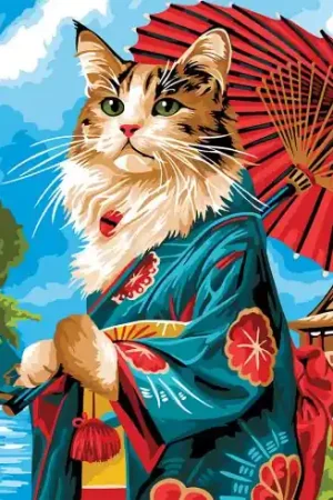 Prezzo Conveniente Kit di pittura per numero - Sotto l'ombrello - Wizardi