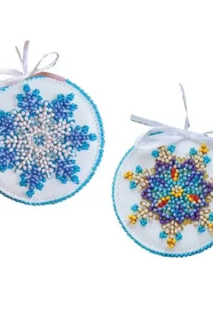 Consegna Rapida Kit di ricamo con perline - Piccoli fiocchi - Abris Art