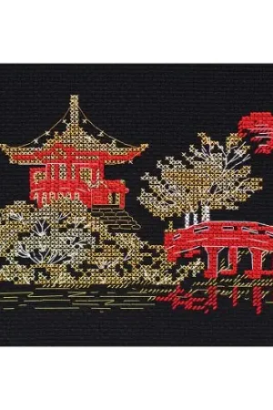 kit ricamo a punto croce - Giappone 1 - Abris Art Quantità Limitata