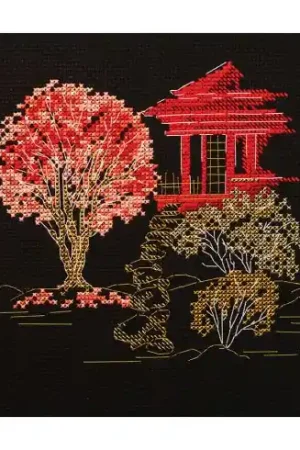 kit ricamo a punto croce - Giappone 3 - Abris Art Offerta Del Giorno