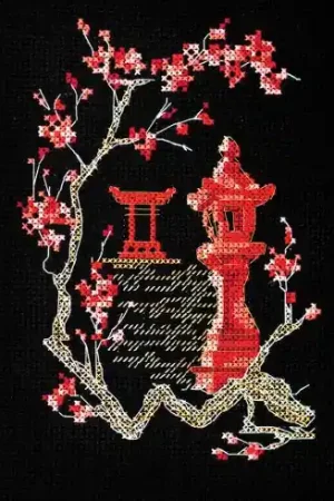 Non Perdere kit ricamo a punto croce - Giappone 4 - Abris Art