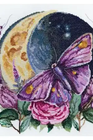 Offerta Limitata kit ricamo a punto croce - Chiaro di luna - Abris Art