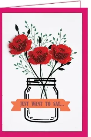 Acquista Ora Kit di schede da ricamo con perline - La felicità è nelle piccole cose - Abris Art