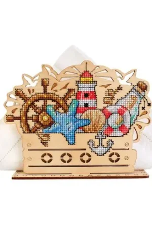 Kit supporto per ricamare - Porta asciugamani - Il mare - MP Studia Nuova Collezione