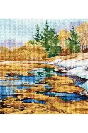 Solo Oggi kit ricamo a punto croce - I ruscelli che gorgogliano - Oven