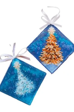 Kit di ricamo con perline - Albero di Natale da ricamare - Abris Art Affare