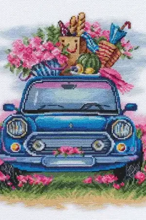 Compra Oggi Stesso kit ricamo a punto croce - Passeggiata e picnic - MP Studia