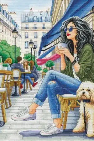 kit ricamo a punto croce - Vacanze a Parigi - Nova Sloboda Soddisfatti O Rimborsati