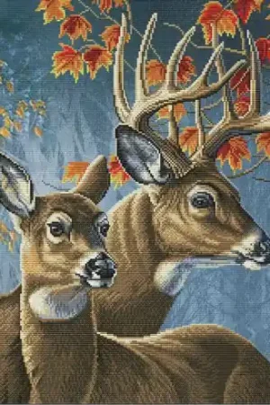 Direttamente Dal Produttore kit ricamo a punto croce - Coppia della foresta - Nova Sloboda