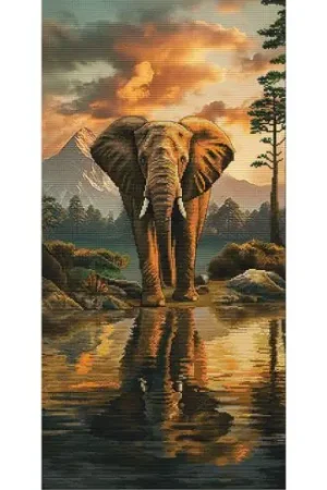 kit ricamo a punto croce - Spirito del Kilimangiaro - Nova Sloboda Prezzo Basso