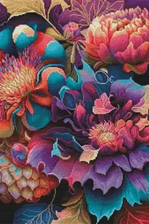 kit ricamo a punto croce - Colori tropicali - Nova Sloboda Affare