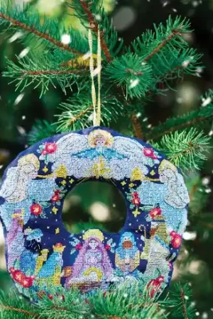 Spedito Oggi Kit di ornamenti da ricamare - Natività - Abris Art