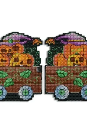 Offerta Speciale Kit di ornamenti da ricamare - Carrello delle zucche - MP Studia