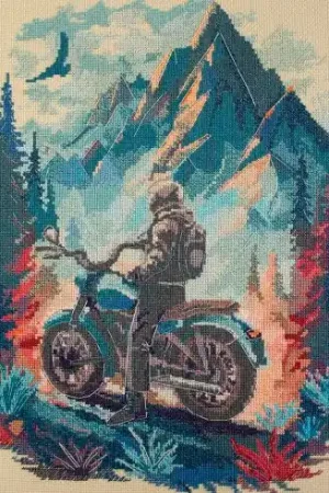 kit ricamo a punto croce - In lontananza - Abris Art Saldi