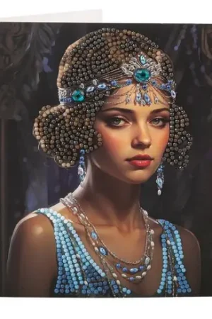 Carta con ricamo a diamante - Pietre preziose - Crystal Art D.I.Y Prezzo Scontato