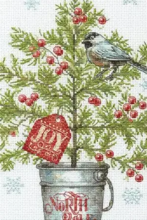 kit ricamo a punto croce - Albero festivo - Dimensions Solo Oggi