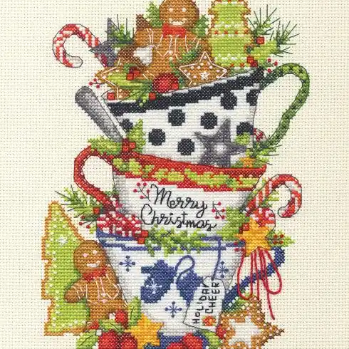 Offerta Del Giorno kit ricamo a punto croce - Tè di Natale - Dimensions