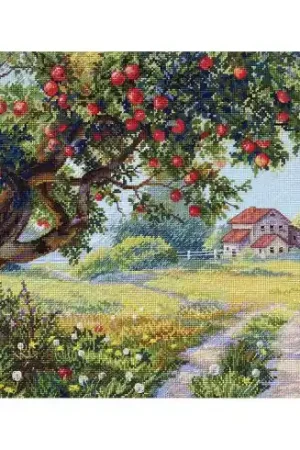 Offerta Lampo kit ricamo a punto croce - Il vecchio melo - Merejka